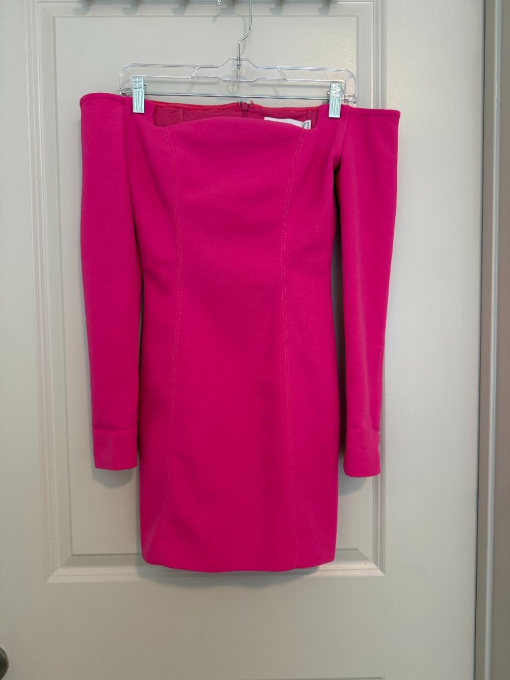 Misha Pink Off-the-Shoulder Mini Dress